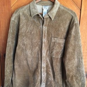 Men's Suede Shirt Jacket